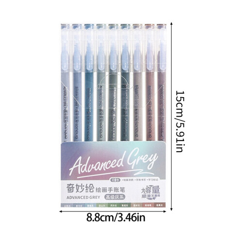 Multicolored Gel Pen Colorful Drawing Pen-Advanced Gray System 1