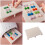 Polymer Clay Earring Hole Positioning Tool Plastic-apricot 3