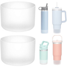 Housse de protection en silicone pour bouteilles d'eau, manchon antidérapant avec fond renforcé et protection maximale, compatible avec les