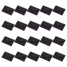 Pack Of 20 Paper Envelopes 4x2.76Inch Folding Envelope-Black