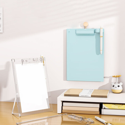 Vertical Standing up Writing Board Foldable Acrylic-Green 2