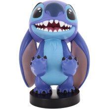 Disney Stitch Smiling Figurine - EXQUISITE GAMING - Cable Guys - Headphone, smartphone or small accessory holder - 20 cm