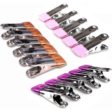 (As show, One size) Stainless Steel Clothes Pins: 30 Packs Metal Beach Towel Clips, Pool Cover Clips,Heavy Duty Close Pins Hanging Towel Clamp Cloth ClipsBeach Chair Towe