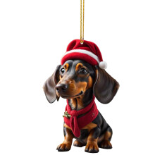 Festive Dog Pendant Delightful Hangers Decoration for-6