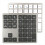 2.4G Bluetooth Number Pad Ultra-Thin Wireless Numpad USB Rechargeable Numeric Keypad for IOS Android Window Black 1