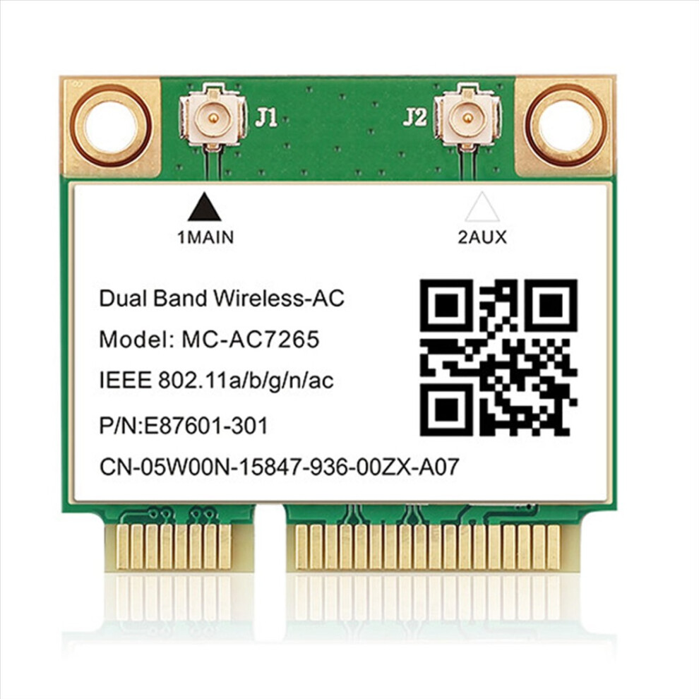 1200Mbps Bluetooth 4.2 Mini Pci-E Wifi Card -Ac7265 Wireless Network Card 7265 802.11Ac 2.4G 5Ghz For Laptop 7260Hmw 4854166039666