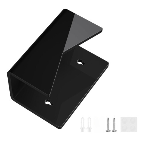 Acryl Envelop Container Wandgemonteerde Mail Organizer-Zwart