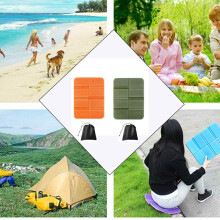 Coussin de siège pliable et confortable, facile à transporter, en mousse, idéal pour les pique-niques au parc, le camping, la randonnée, le