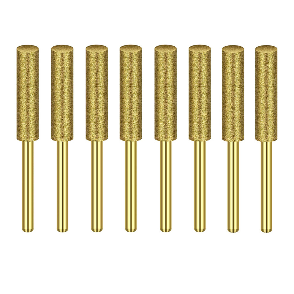 8Pcs High Hardness Chainsaw Sharpener-Stone File, Sharpening Wheels Chainsaw File(3/16 Inch, 4.8Mm) 4854166042185