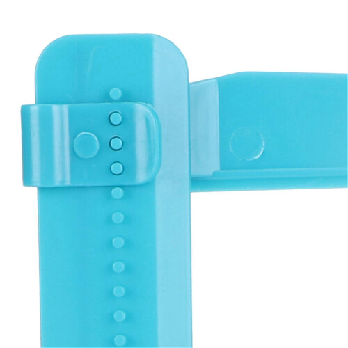 (As show, One size) Cake Smoother Ruler Height Adjustable Cream Butter Scraper Cake Decorating Tool Blue 2