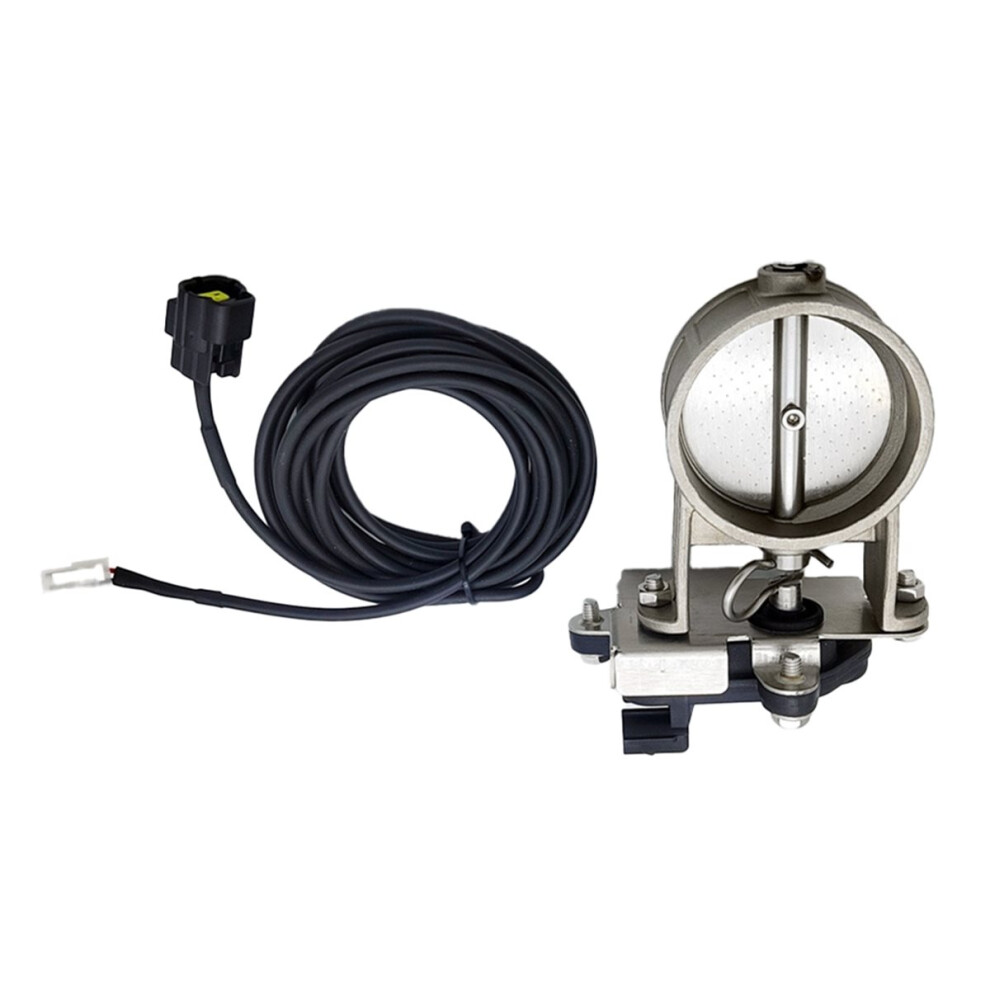 Automobile Exhaust Pipe Valve 2 Pin Electric Exhaust Valve Controller Kit 2.5" Adjustable Dual Return Air Downspouts 4854166026888