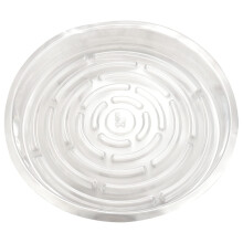 12 Inch Clear Plant Saucers 10 Pack Transparent Flower Pot Drip Trays Protect Floors Indoor Outdoor