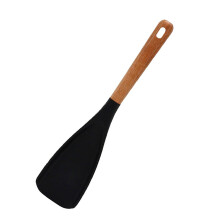 Krasbestendig kookgerei Spatel met houten handvat, veilig voor-2