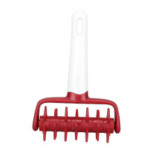 (As show, One size) Pizza Dough Docker Roller Prevent Blistering Dense Pizza Docking Tool with Spikes for Home Kitchen Red
