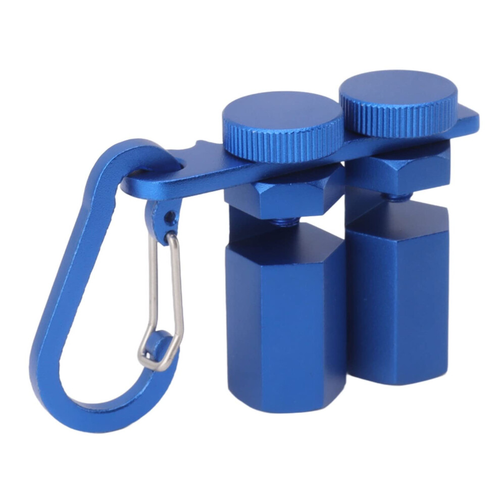 Hexagonal Stair Gauge Knob Black Stainless Thumb Screw Blue Aluminium Alloy Framing Square Rafter Gauge Clamp 9412369370976