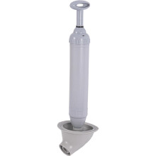 Vacuum Toilet Plunger with DualLayer Silicone Cup and Splash Guard for Bathroom and Kitchen Sinks