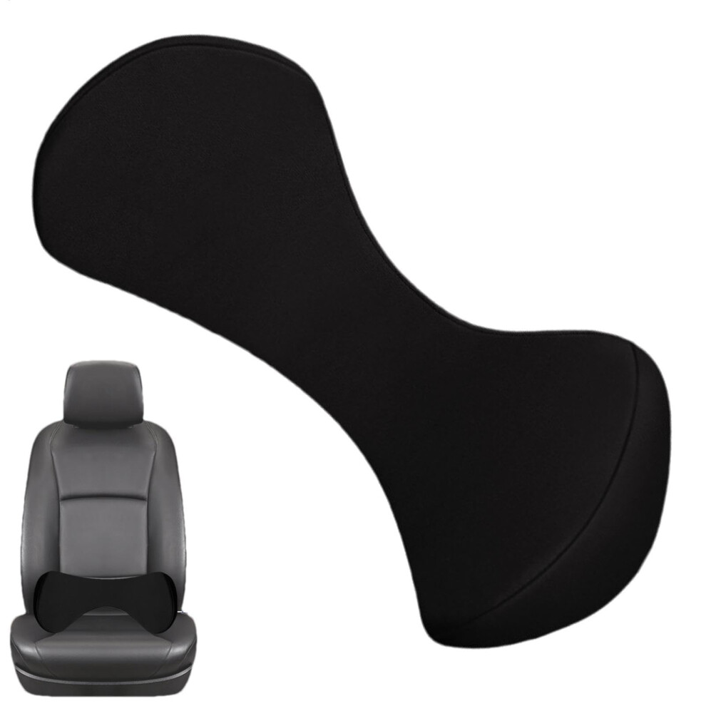 Black Lumbar Support Pillow Memory Foam Back Cushion Ergonomic Spine Support For Car Office Wheelchair