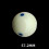 (As show, One size) 2-1/4" Billiard Practice Training Pool Cue Ball 2