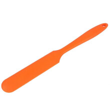 (As show, One size) Cake Cream Butter Spatula Mixing Batter Scraper Brush Silicone Baking Cook Tool Orange
