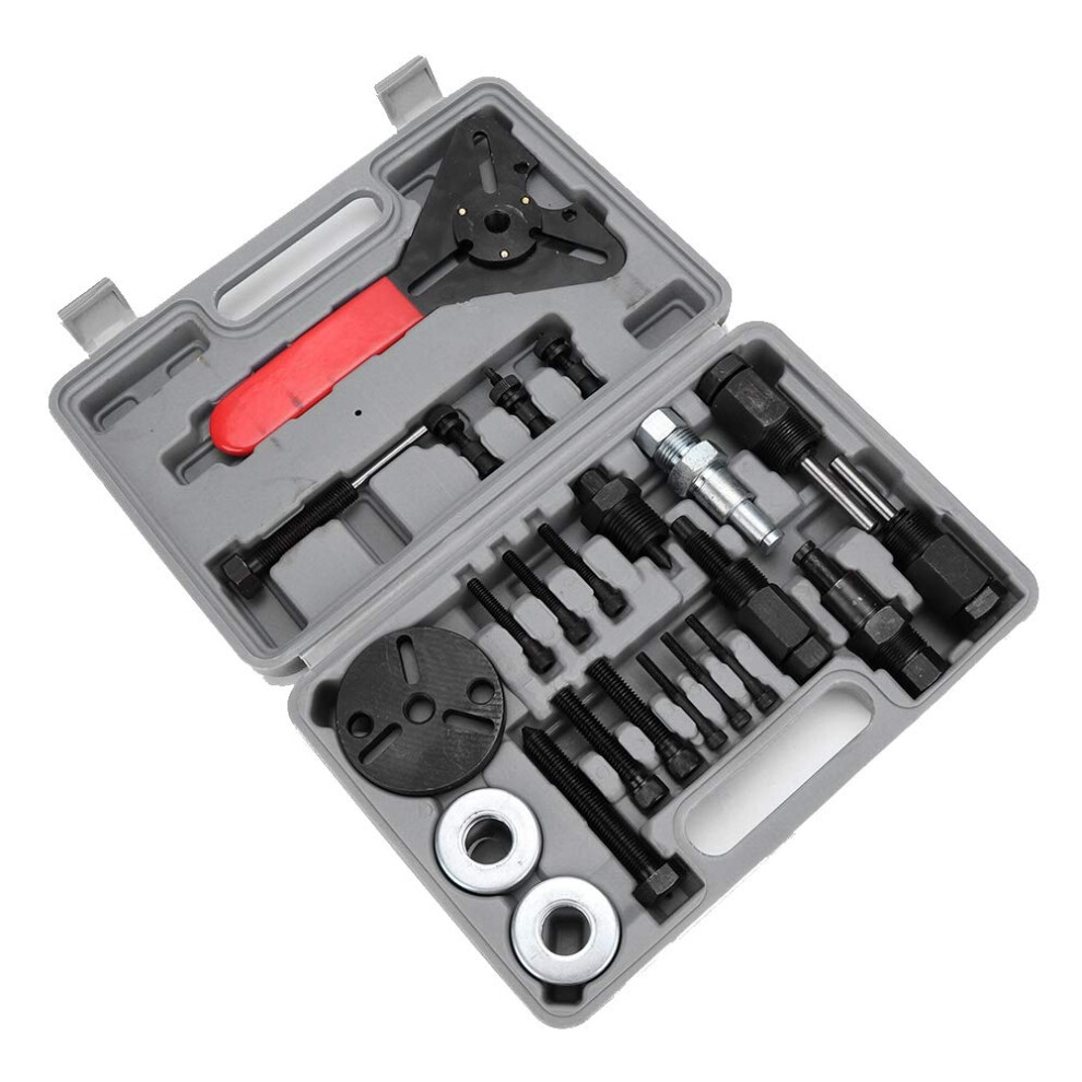 Ac Compressor Clutch Remover Tool Kit 23Pcs Alloy Steel Clutch Tool With Knurled Skid For 51050850770932C25c17c 9365049320238