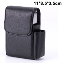 Chic Pu Leather Cigarette Case, Exquisite Animal Skin Pattern, Flip Clamshell Design For Quick Access, Compact Portable, Durable Hard Case, Water-proo