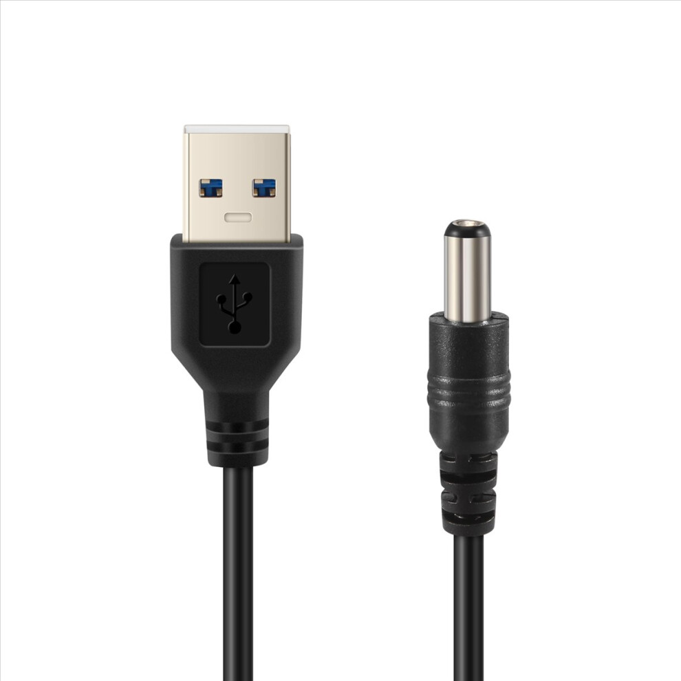Usb Cable 5.5Mm / 2.1Mm 5V Dc Jack Power Cable (, 102Cm) Black 4854166039055