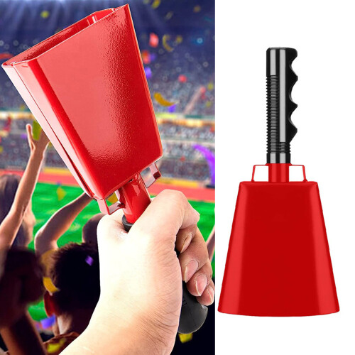 Ergonomic Grip Cowbells With Handle Handheld Cowbells Ideal-Red 2
