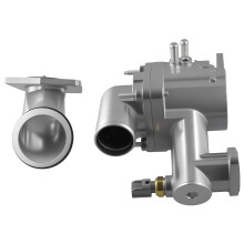 AJ89485 AJ87947 Aluminium Thermostat Housing Assembly + Water Outlet for S-Type XJ8 XJR 4.2L 2003-2005