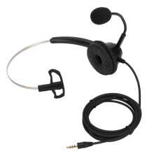 Fone de ouvido para telefone com recurso de desconexão rápida, áudio de banda larga, redução de ruído, uso flexível em ambos os ouvidos ou em