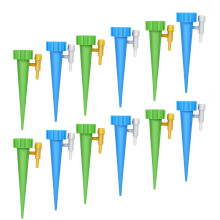 Vacation Plant Watering Solution, 12PCS Self Watering Spikes With Slow Release Technology, Durable Plastic Plant Waterer, Adjustable Valve For Customi