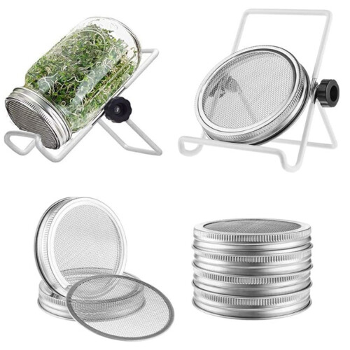 Practical Mason Jar Sprouting Lid Stainless Steels-style B 2