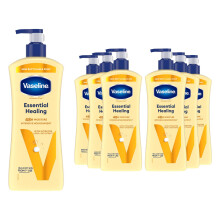 (9x Essential Healing) Vaseline Body Lotion - Essential Healing, Cocoa Radiant, Aloe Soothe 9 Pk, 600ml