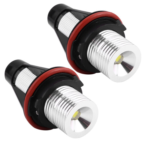 Λαμπτήρες LED Angel Eyes χωρίς σφάλματα, υψηλής απόδοσης, λευκού φωτισμού, συμβατοί με 2