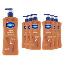 (9x Cocoa Radiant) Vaseline Body Lotion - Essential Healing, Cocoa Radiant, Aloe Soothe 9 Pk, 600ml