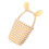 Reusable Easters Celebration Basket with Rabbits Ear-Yellow 1