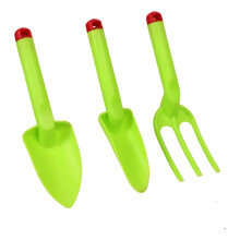 Kids Sand Digging Set Pack Of 3 With Shovels And Fork Gardening Tools, Plastic Beach Toy For Safe Play, Toddler Sand Play Set