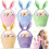 Reusable Easters Celebration Basket with Rabbits Ear-Yellow 3