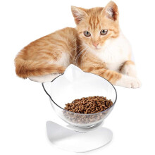 Innovative Feeding Solution, Raised Cat Bowl with Stand Non-Slip Design Ensuring a Stable Mealtime for Your Beloved Pets