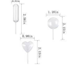 Infusion Pipettes, Food Grade Liquid Injector for Creative Baking, 200Pcs Disposable Mini Flavor Injector, Non-Toxic Easy To Use Cupcake Pipettes for