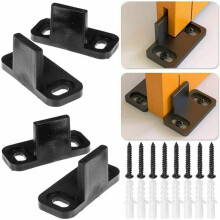 Double Floor Guide for Sliding Door Hardware, Universal Design for Oil Rubbed Bronze Kits, Easy to Install, Adjustable for All Thicknesses (4 Pcs)