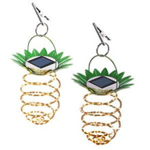 Outdoor Floating Pineapple Decor, Solar Power And Color Changing Lights For Your Yard, 2 Pieces