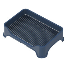 Puppy Potty Tray Mesh Training Stainless Steel Dog Toilet Portable AntiStepping Pee Pad Tray With Fence For Puppies