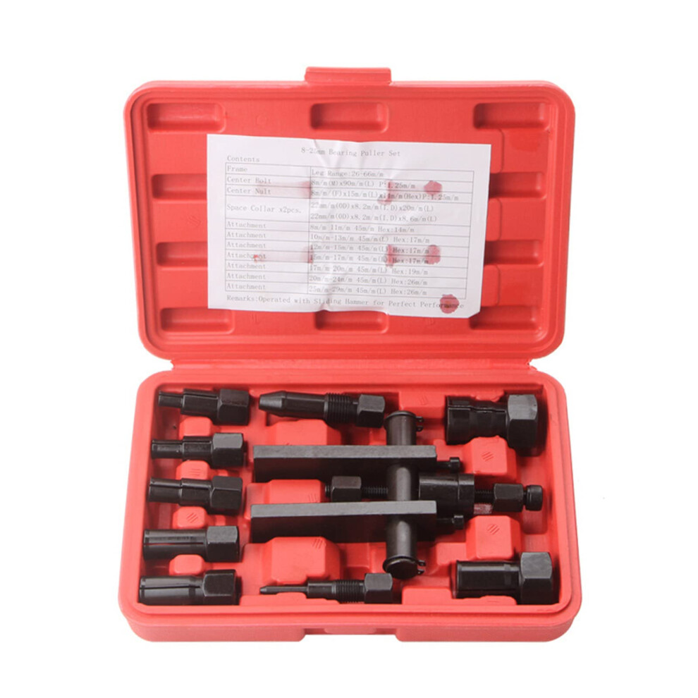 Bearing Puller 10Piece Bearing Separator Set For Blindhole Collet, Bearing Race And Seal Puller, Extractor Set Slide Hammer 9365049321099
