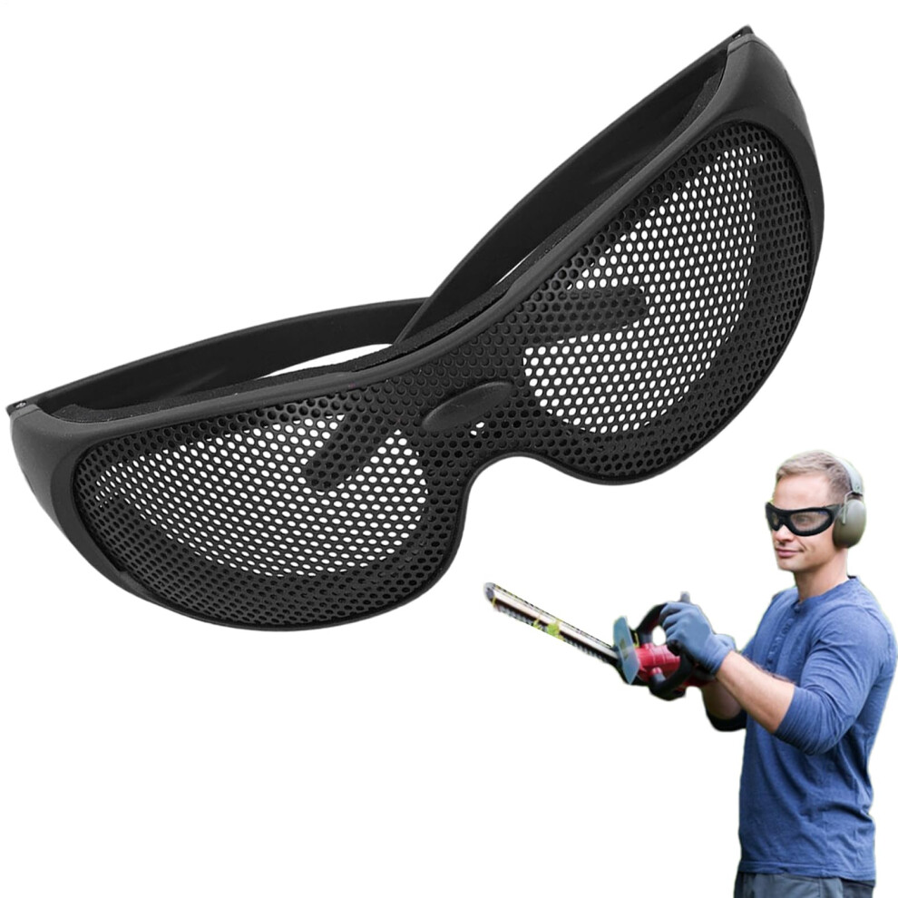 Safety Eyewear Shield Black Frame Antifog Lens Lightweight Glasses With Clear Wraparound Coating For Construction 9412369372253