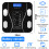 Smart Bathroom Scale with Body Composition Analyzer Function, High Accuracy Digital Scale Featuring Step-On Technology and LED Display, Tempered Glass 2