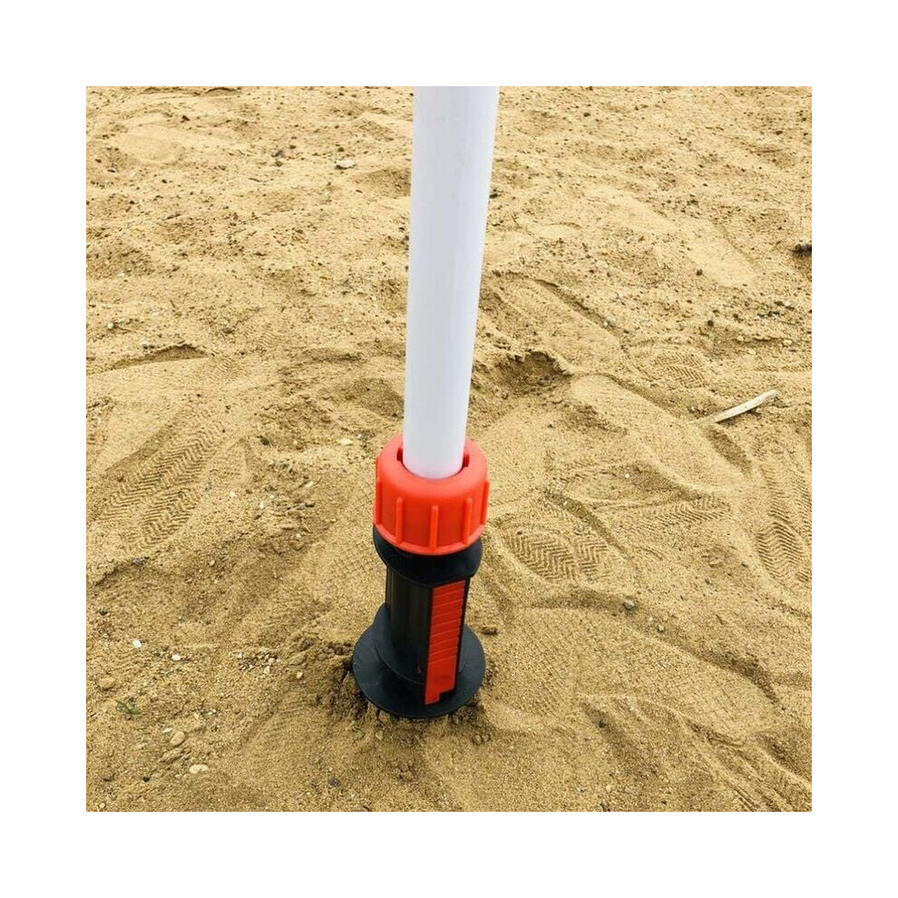 Outdoor Yard Garden Anchor, Heavy Duty Steel Sand Anchor, Windproof Strong Beach Umbrella Stake, Universal Fit With Adjusters, Easy Installation And 9048212509332