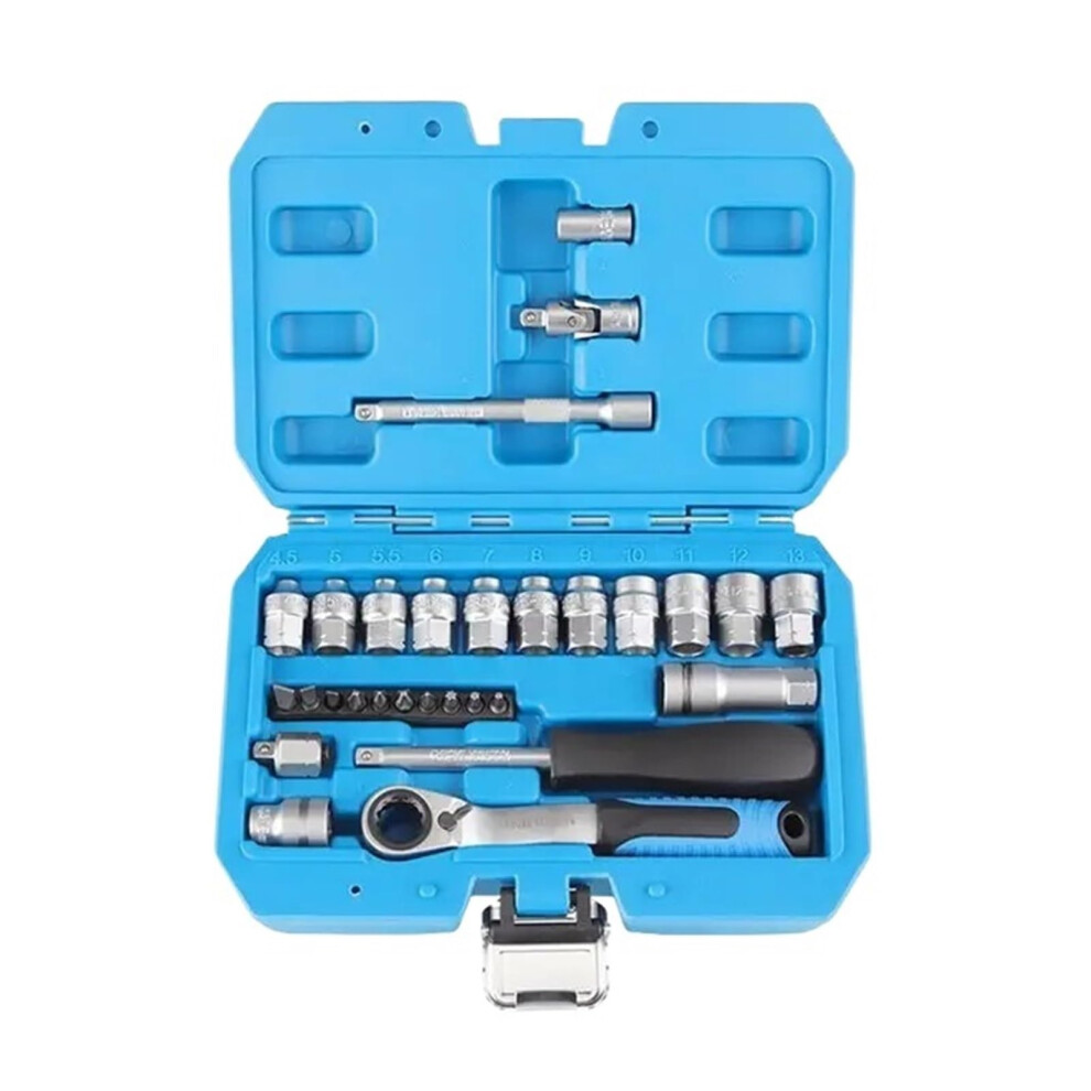 29Pcs Core Ratchet Socket Wrench Kit Socket Set For Car Tool Ratchet Torque Wrench Combo Auto Repairing Tool Set 9365049321723