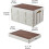 Collapsible Storage Box, 2Pack, 55L, Plastic Foldable Organizer, Stackable Bin, White, For Home, Car Boot, Camping 5