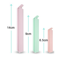 Bright Sealing Clips for Bag Sealing, Waterproof & Refrigerator Safe, Flexible Sealing Clips for Fresh Keeping (24PCS, 3 Sizes)