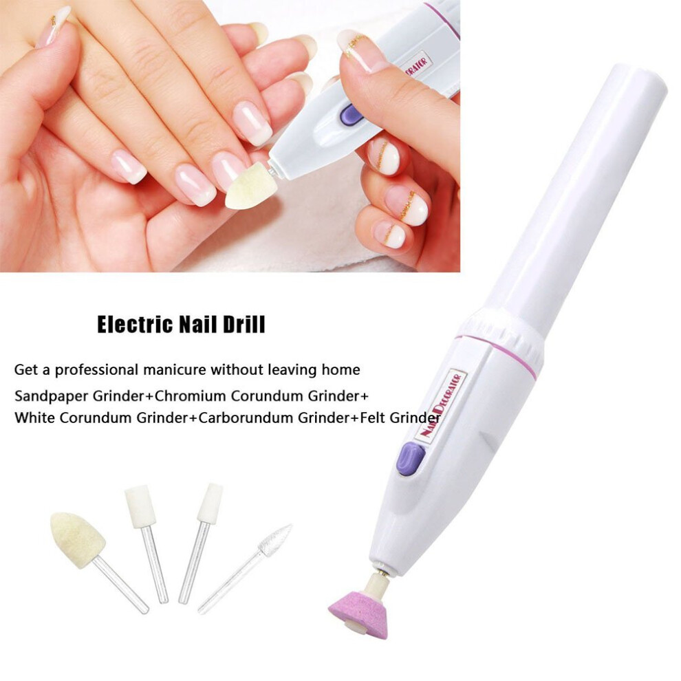 Pedicure Tool for Toenail and Fingernail Care, Electric Nail Cutter with Interchangeable Heads and Shape Polishing Capabilities Multi-Function